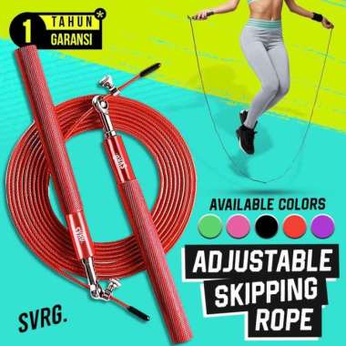 The Republic of Svarga Premium Skipping Rope Svarga 3 Meter | Tali Skipping Speed Rope - purple