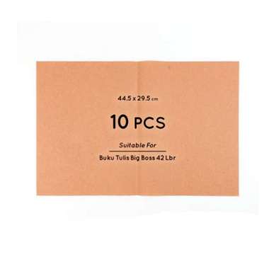 Sampul Buku Tulis Coklat Polos isi 10 Lembar Bigboss-10