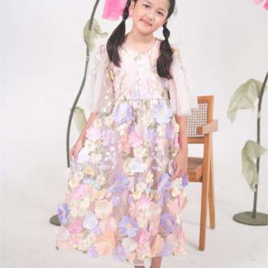 Pastel Kidswear Enchanted Tulle Dress Pink/Multi M