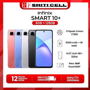 INFINIX SMART 10 PLUS RAM 8/128 GARANSI RESMI RAM 8/128 BLUE