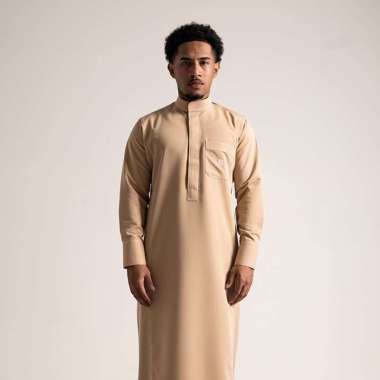 Local Project | Utsman Cream | Jubah Pria Dewasa Gamis Lengan Panjang L