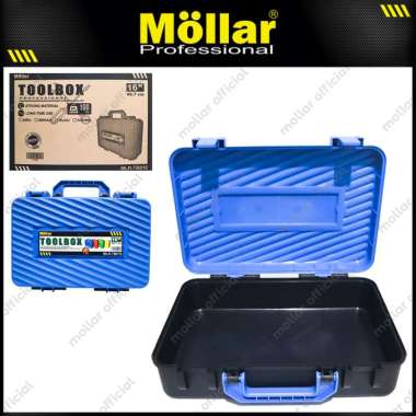 MOLLAR Toolbox Medium Kotak Perkakas Tool Kit Box Cordless Power Tools Biru