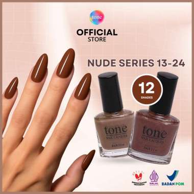 Tone Nail Lacquer Nude Series 13-24 | Kutek Nude | Cat Kuku | Nail Polish | Kutek Halal Muslimah 21.