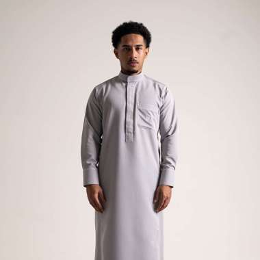 Local Project | Utsman Grey | Jubah Pria Dewasa Gamis Lengan Panjang L