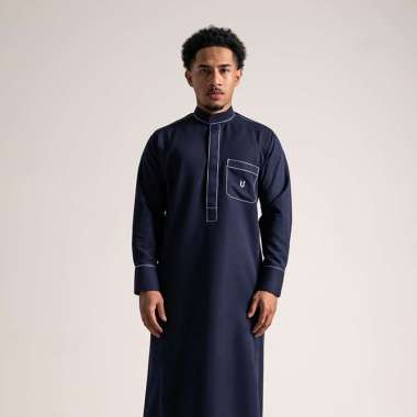 Local Project | Utsman Navy | Jubah Pria Dewasa Gamis Lengan Panjang L