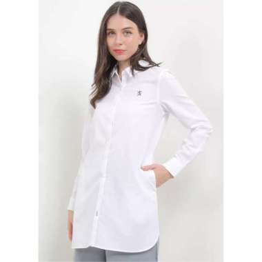 Giordano Women's Oxford Dress - White [0546321711] L