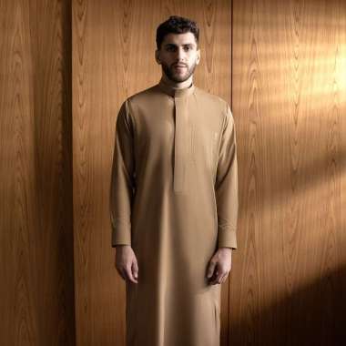 Local Project | Fahd Sandy Cream | Jubah Pria Dewasa Gamis Lengan Panjang L