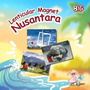 Best Indonesian Gift | BIG Souvenir Lenticular Magnet Nusantara Series Phinisi