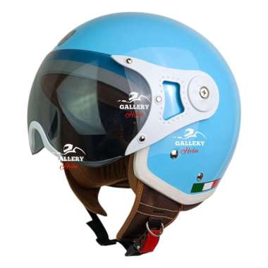 Zamb-Helm Bogo Retro Hijab Cepol Friendly Dewasa Solid Hitam Doff | Helm Murah Sni Original 100% Bir