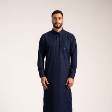 Local Project | Qatari Navy | Jubah Pria Dewasa Gamis Lengan Panjang L