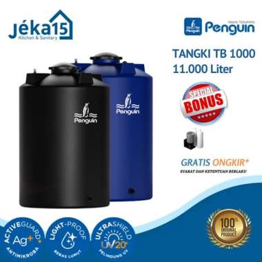 Penguin Toren Air TB 1000 | Tangki Air Kapasitas 11.000 Liter Biru Muda