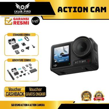 DJI Osmo Action 4 - Action Camera 1/1.3-inch Sensor ADVENTURE COMBO