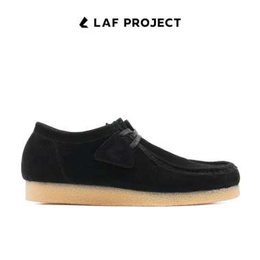 LAF Project - Sepatu Kulit Suede Pria Wanita Formal Casual Kerja dan Harian Tali Solvik Cokelat Tan
