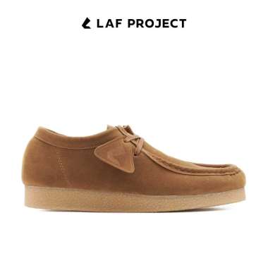 LAF Project - Sepatu Suede Kulit Wanita Pria Tali Casual Formal Kerja dan Harian Solvik Hitam 41 Cok