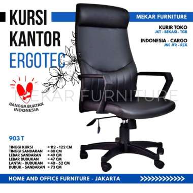 Ergotec 903 T Mekar Kursi Kantor Kursi Kerja Kursi Manager Abu Abu Jakarta-Bekasi-Tangerang