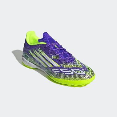 adidas Unisex Football Shoes F50 League Tf Sepatu Sepakbola Pria/Wanita [JH7724] 10 Purple Rush
