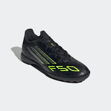 adidas Unisex Football Shoes F50 League Tf Sepatu Sepakbola Pria/Wanita [JH7725] 9.5 Core Black