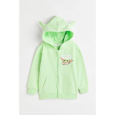 H&M Kids Play Lc Zip Hood 308 Hoodie Green (1080311002) 122/128