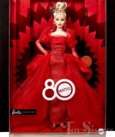 Barbie Mattel 80th Anniversary Doll – Blonde JBJ17