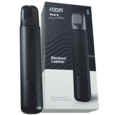 Pod Vape Foom Pod X Signature Leather Edition 13W 600mAh Blackout Authentic By FOOM
