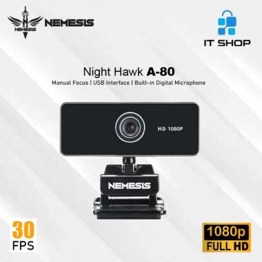 NYK Webcam Night Hawk A80 HD 960P Hitam