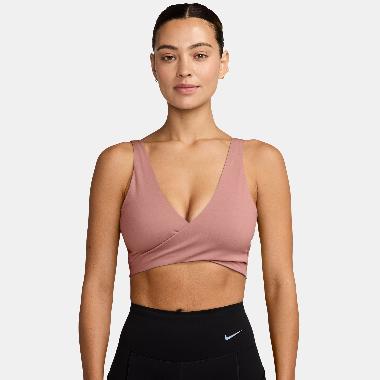NIKE Women Training One Light-Support Padded Sport Bra Wanita [HQ2814-685] A/M Rust Pink/Canyon Rust