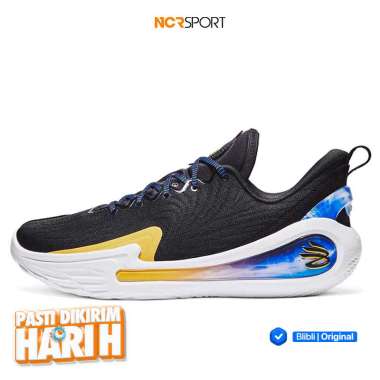 Sepatu Basket Under Armour Curry 12 Dub Nation Black Original 3027630-001 9.5