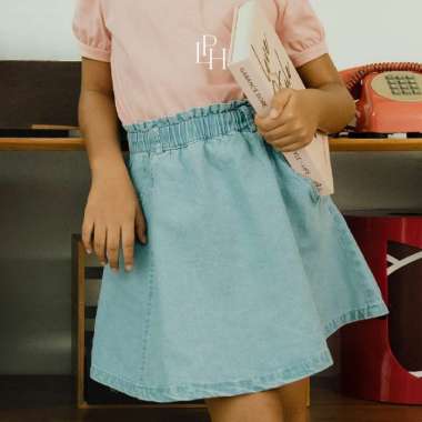Little Palmerhaus - Abby Denim Skirt (Rok Jeans Anak) 4 YEARS LIGHT BLUE