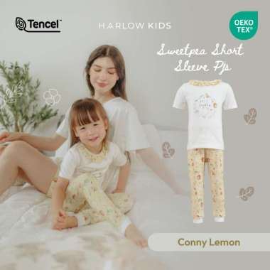 Harlow Kids - Sweetpea Short Sleeve Pajamas/ Pajamas Anak/ Pajamas Lengan Pendek/ Pajamas Tencel Con