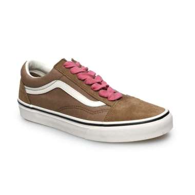 Vans Old Skool Sepatu Wanita - Pop Brown/Pink [VN000D6WRPK] 4.5