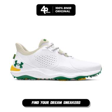 Sepatu Pria Under Armour Drive Pro Patrons Edition White Green Golf Spikes (3027089-100) Original 43