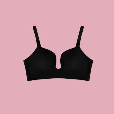 Young Hearts Bra Second Skin Soft Push Up Wireless Y23-20298V M Black