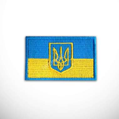 Patch Flag of Ukraine Emblem Bordir Bendera Ukrania Ukranian Eastern Europe Patchwise 1 Polos Coat o