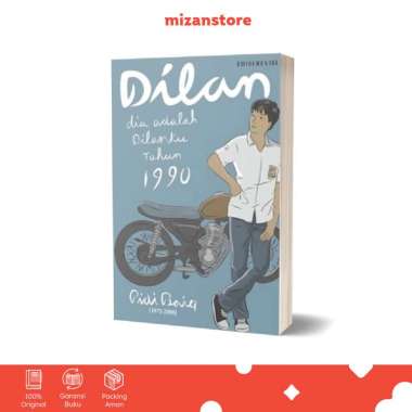 Mizan Buku Novel Dilan Dia Adalah Dilanku Tahun 1990 New By Pidi Baiq | Novel Populer Multicolor