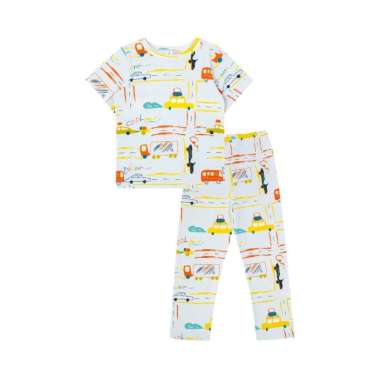 Cocohanee Cozy Pajamas Baju Tidur Anak 3-4Y Wheelscape