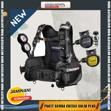 Paket Scuba Cressi Solid Plus / Alat Scuba Diving / BCD + Regulator + Octopus + Console 2 Scuba Divi