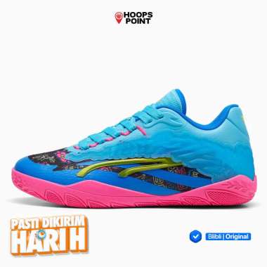 Sepatu Basket Wanita Puma Wmns Stewie 3 X Tokyo Nights Bright Aqua Original 38007001 10