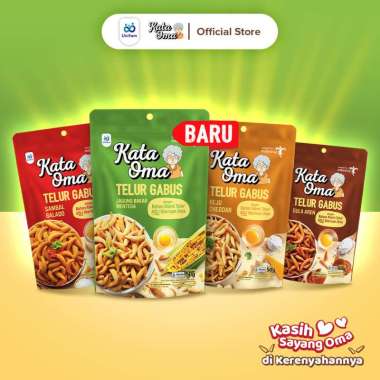 [Exclusive Launching] Kata Oma Telur Gabus 50 Gr - Cemilan Telor Gabus, Rasa 2JagBak-AREN-BALADO