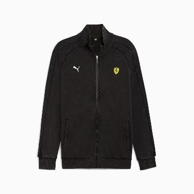 PUMA Men Sportstyle Ferrari T7 Jaket Pria [63275401] M Black