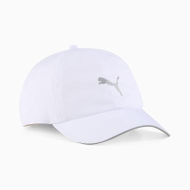 PUMA Unisex Running III BB Cap Topi Lari Pria/Wanita [02616902] White