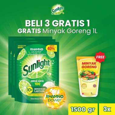 Promo Harga Sunlight Pencuci Piring Jeruk Nipis 100 1000 ml - Blibli