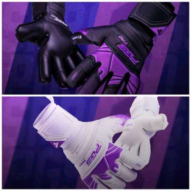 SARUNG TANGAN KIPER PGS EAGLE SERIES PRO GK GLOVE GOALKEEPER NEW 8 WHITE PURPLE