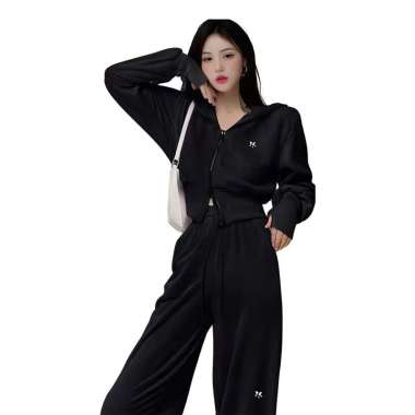 Lasona Women Activewear Setelan Olahraga Wanita SP-010H-AC XL Black