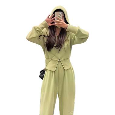 Lasona Women Activewear Setelan Olahraga Wanita SP-010H-AC M Green5