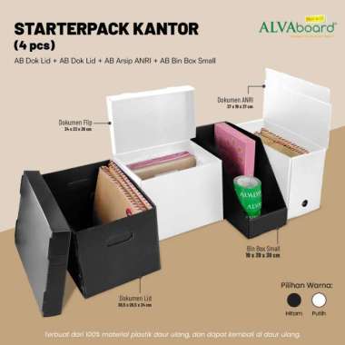 ALVAboard Starterpack Box Dokumen Kantor (Isi 4 Produk) Putih