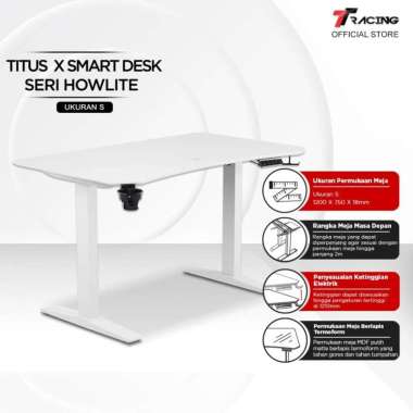 TTRacing TITUS X Smart Desk | Meja Kantor Pintar | Meja Elektrik | Office & Gaming [Garansi 2 Tahun]