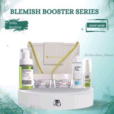 MS Glow Paket Booster Series Free Elixir - Paket Skincare Lengkap Pencerah & Perawatan Kulit | Origi