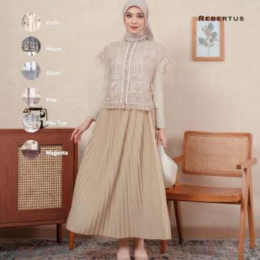 Outer Brukat Rebertus Wanita Salma_Putih
