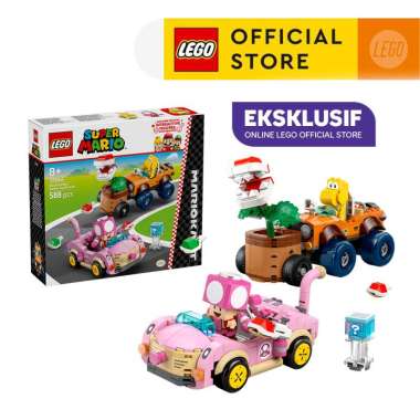 LEGO Super Mario 72044 Mario Kart – Piranha Plant Power-Up Pursuit (588 Pieces), Building Block, Toy