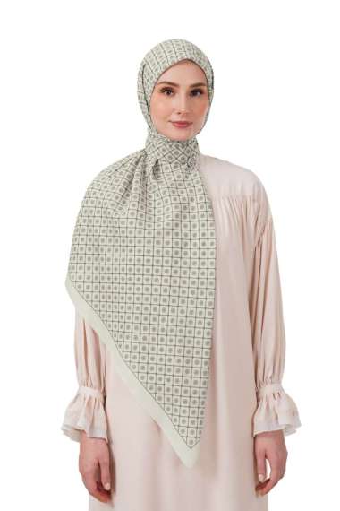 Nada Puspita - Monogrid Scarf Large Biscotti